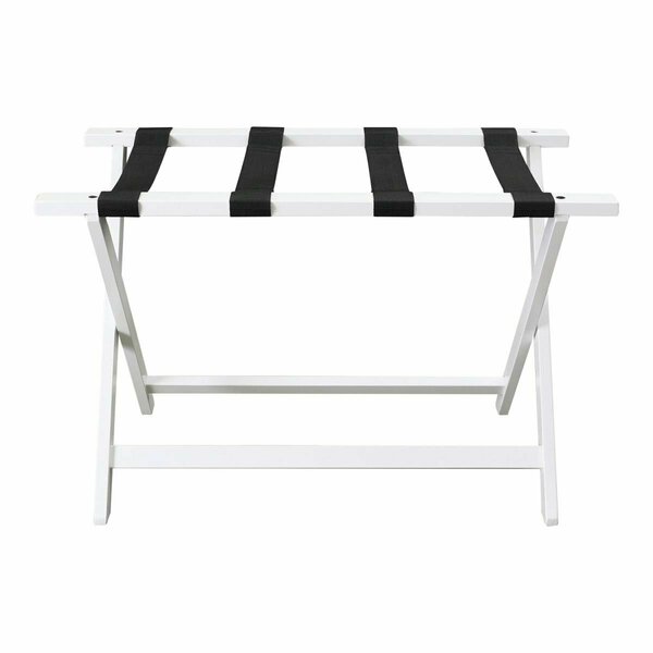Racimos 30 in. Heavy Duty Extra Wide Luggage Rack - White RA4266461